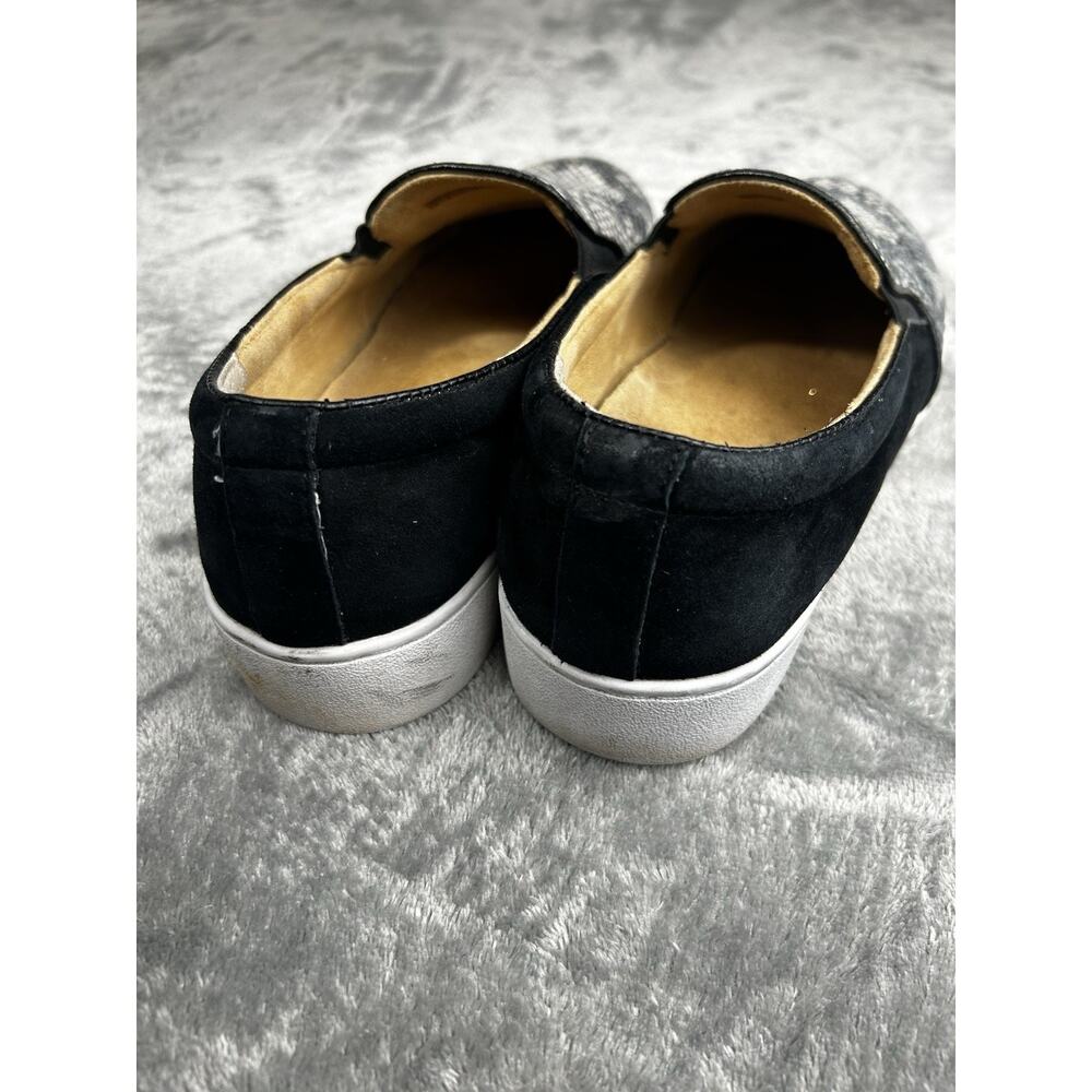 Vionic Sneaker Leather Snake Print Black Slip‎ On Casual Classy Comfort Size 8 - Picture 3 of 10